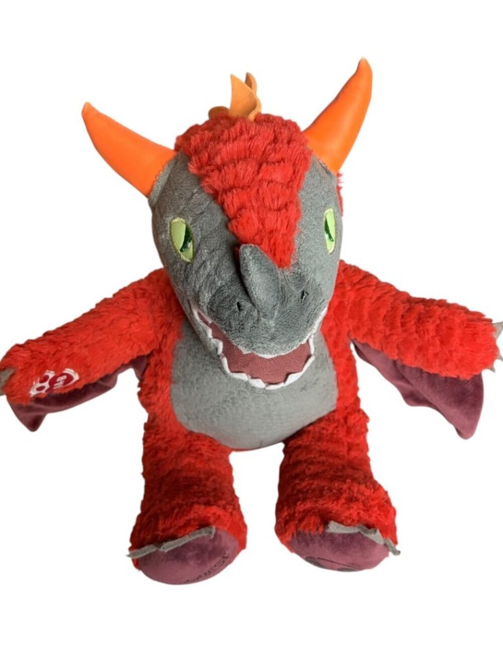 Build A Bear Workshop Great Wolf Lodge MagiQuest Charlock Red Dragon Plush 16''